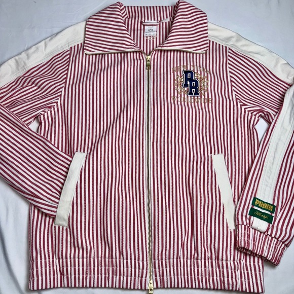 Puma Other - PUMA x Rhuigi RH Worldwide Track Jacket Red White Striped Gold Zip Size S
